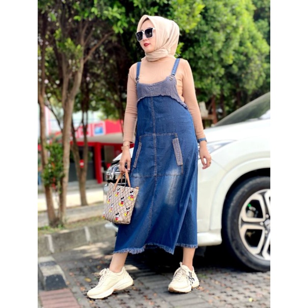 Monalisa Overall wanita jeans terbaru Overall rok levis Pakaian wanita