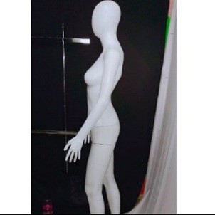 Full body plastik cewe elien putih display pakaian