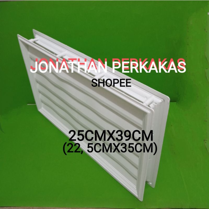 lubang hawa pintu plastik kamar mandi warna putih