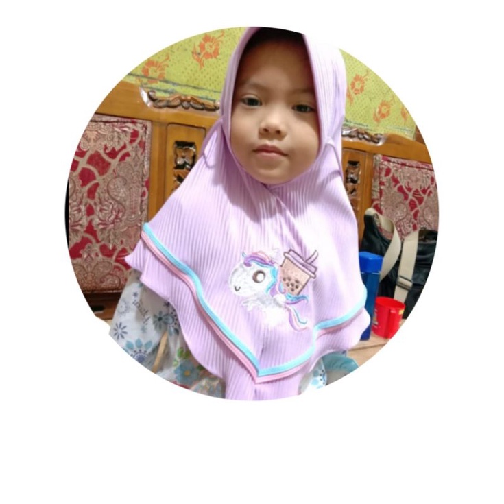 SALE HABISIN STOK Hijab anak  plisket deal bordir KUDA PONY BOBA