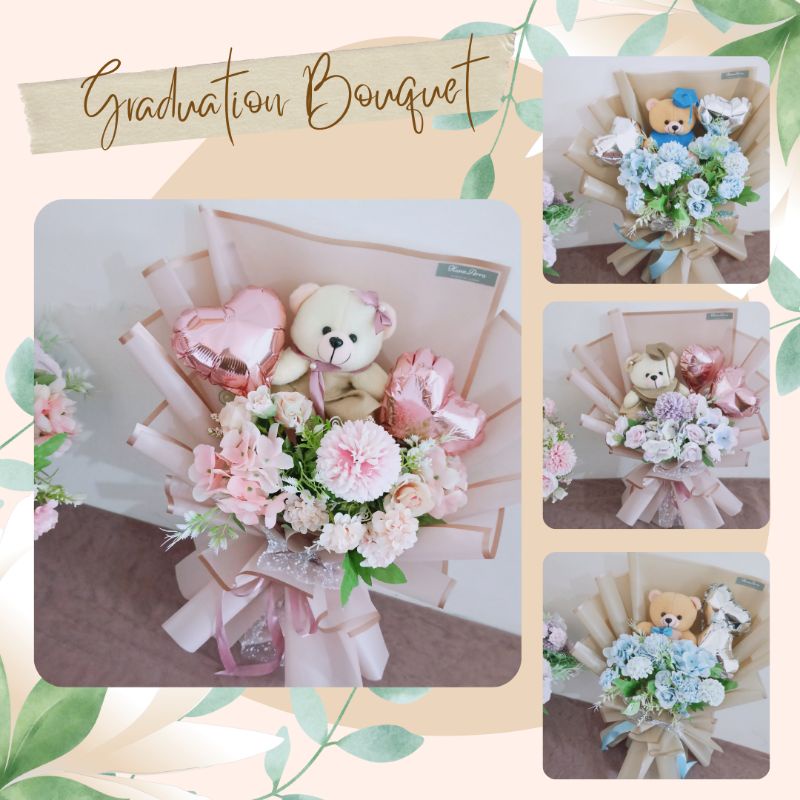 BUKET BUNGA / BUKET BUNGA WISUDA / BUKET BONEKA WISUDA / KADO WISUDA / HADIAH WISUDA / KADO WISUDA /