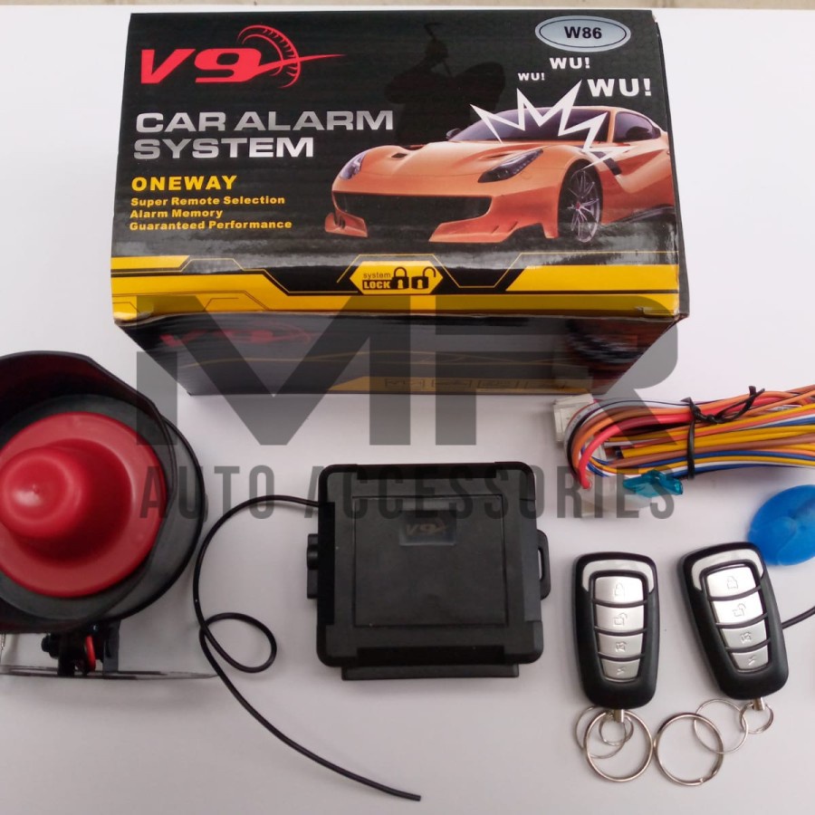 ALARM MOBIL UNIVERSAL V9 SISTEM KEAMANAN MOBIL HIGH QUALITY