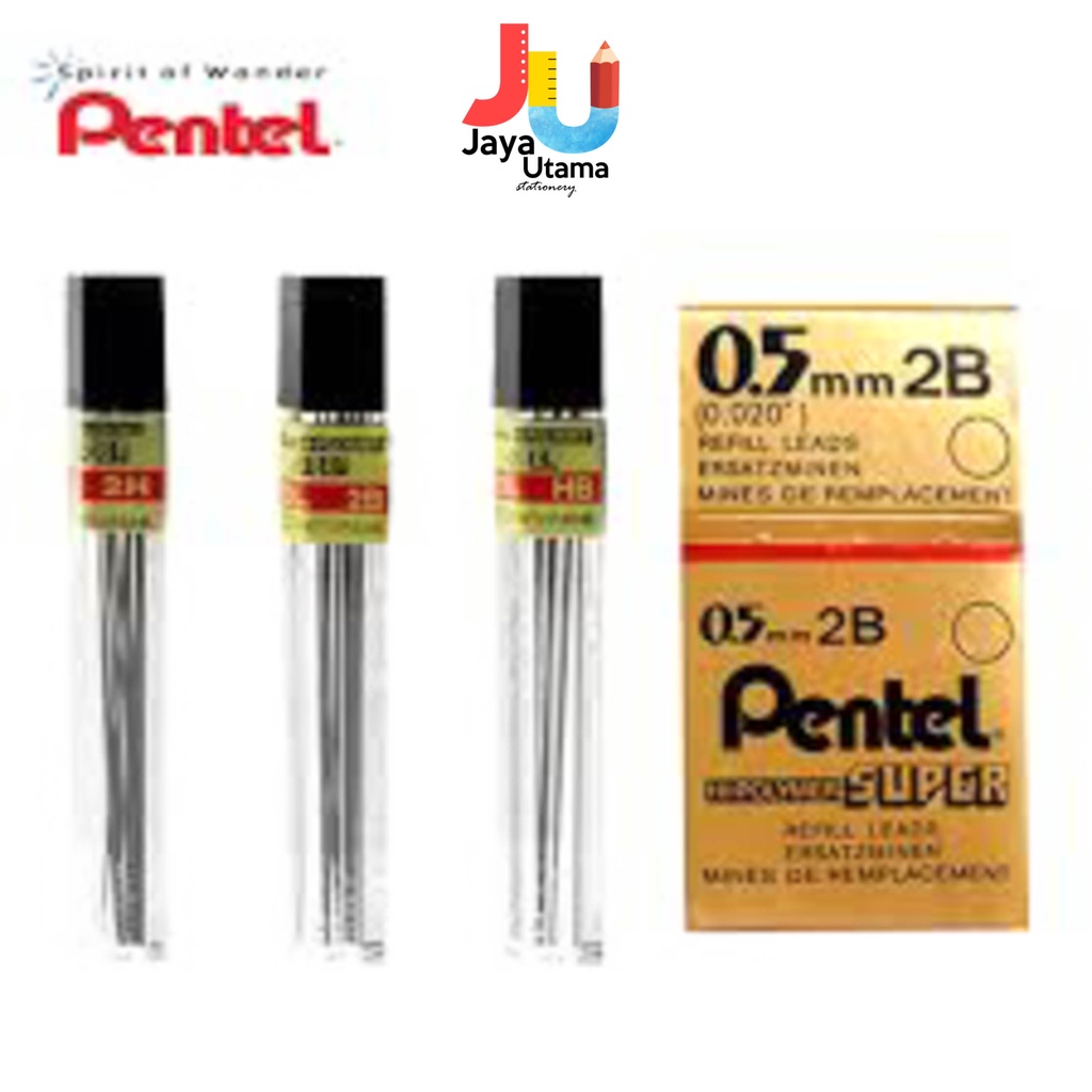 

Isi Pensil Mekanik Pentel Super Hb B 2B 0.5 Mm