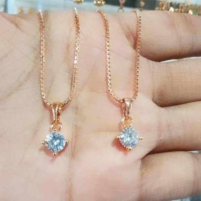 KALUNG LIOTIN MODEL CANTIK DAN SIMPLE KALUNG ANTI KARAT LAPIS EMAS IMITASI