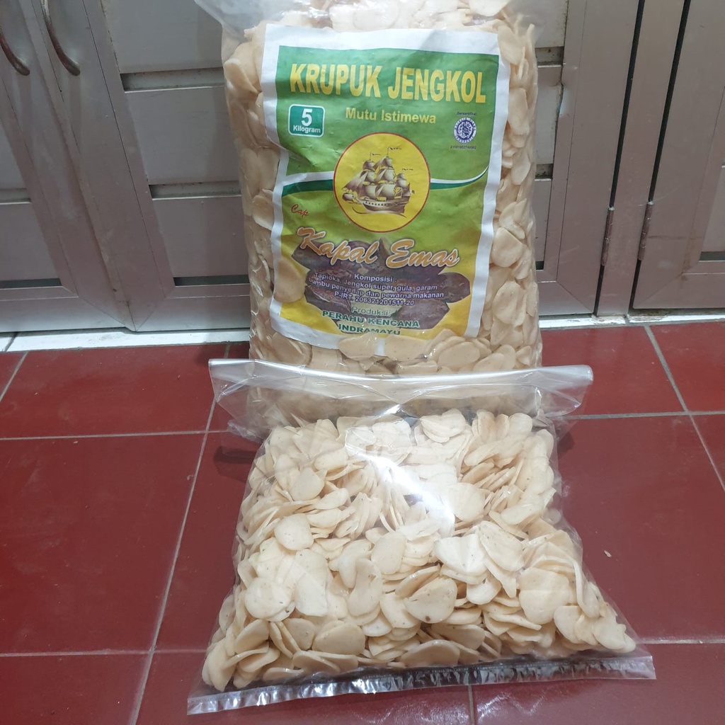 [Bal] Kerupuk Jengkol Putih Kapal Emas 1kg