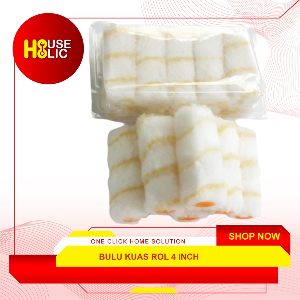 Bulu Kuas Rol Kecil 4&quot; Inch / Refill Roll Isi Ulang Kuas Roll 4 Inci