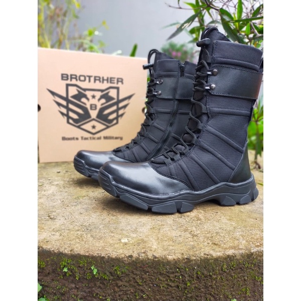 SEPATU PDL KULIT ASLI BROTRHER NINJA TITANS SOLE BRAVO SEPATU PDL TNI POLRI SECURITY