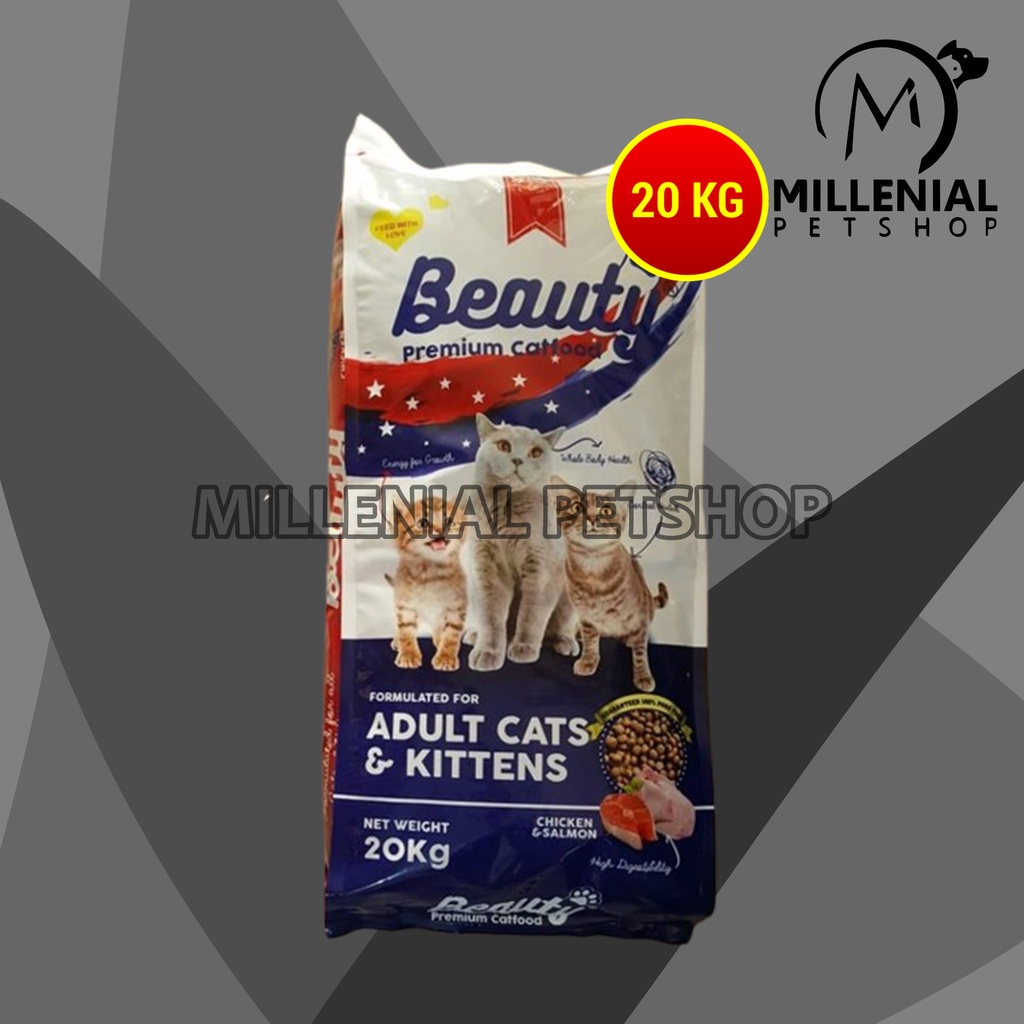 Beauty Cat Food premium makanan Kucing Dewasa Anakan Adult Kitten 20KG