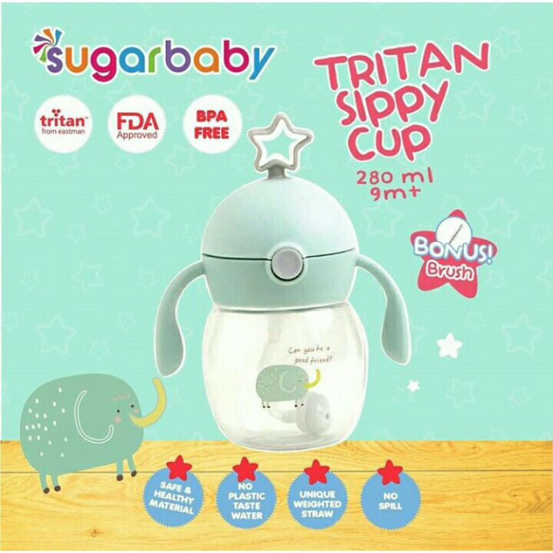 Sugarbaby Tritan Sippy Cup Star 280ml(TSCST)