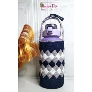 cover botol minum 2 liter / sarung botol minum rajut 2 liter / tas jinjing botol minum rajut - medan