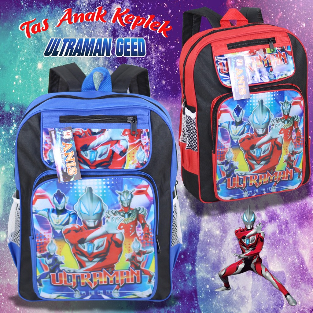 Backpack Sekolah BONUS JAM TANGAN Anak TK SD PAUD Les Tas Keplek Ultramen Keren Bagus Ransel Anak Motif Little Bus Best Seller Tas Sekolah Anak Cowok Murah Tas Anak Bonus Alat Tulis Terlaris