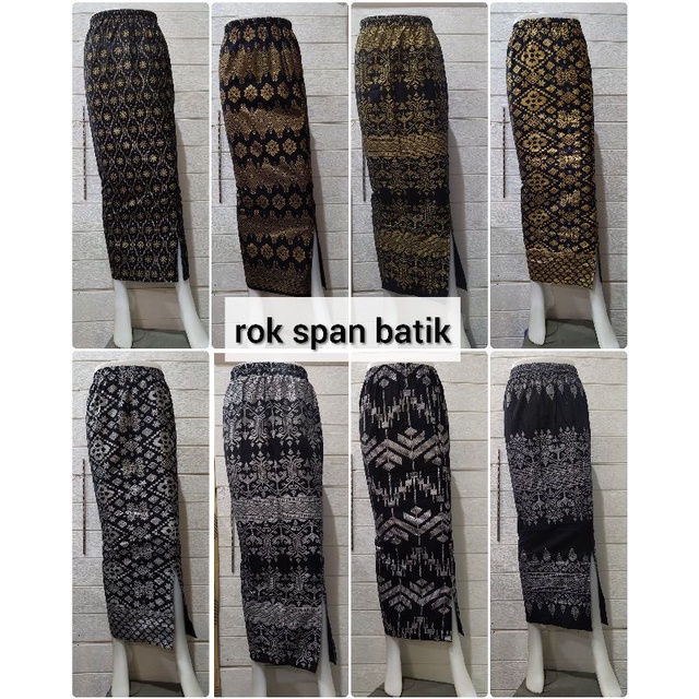 ROK SPAN BATIK MOTIF TERBARU