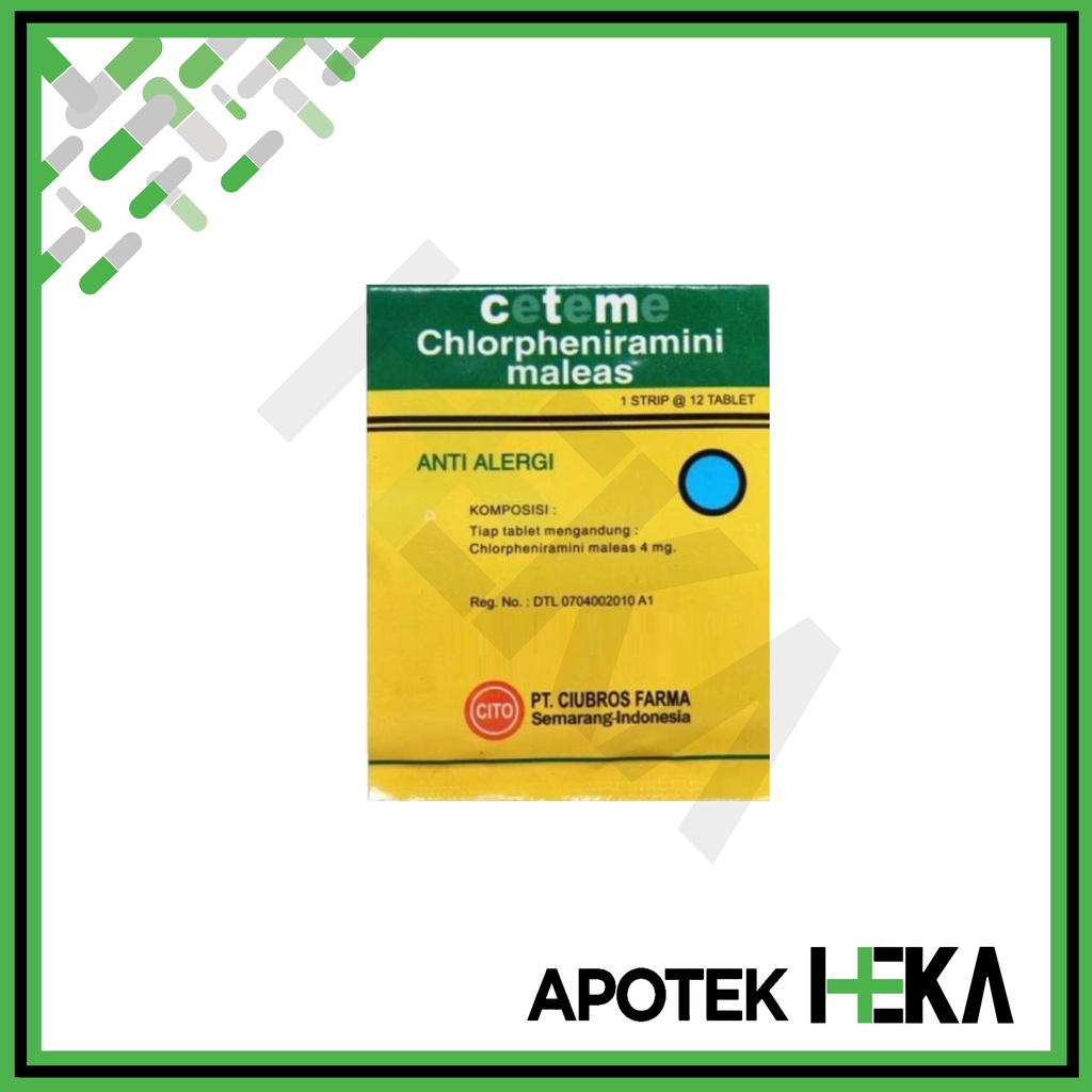 Ceteme 4 mg Strip - Obat Anti Alergi CTM (SEMARANG)