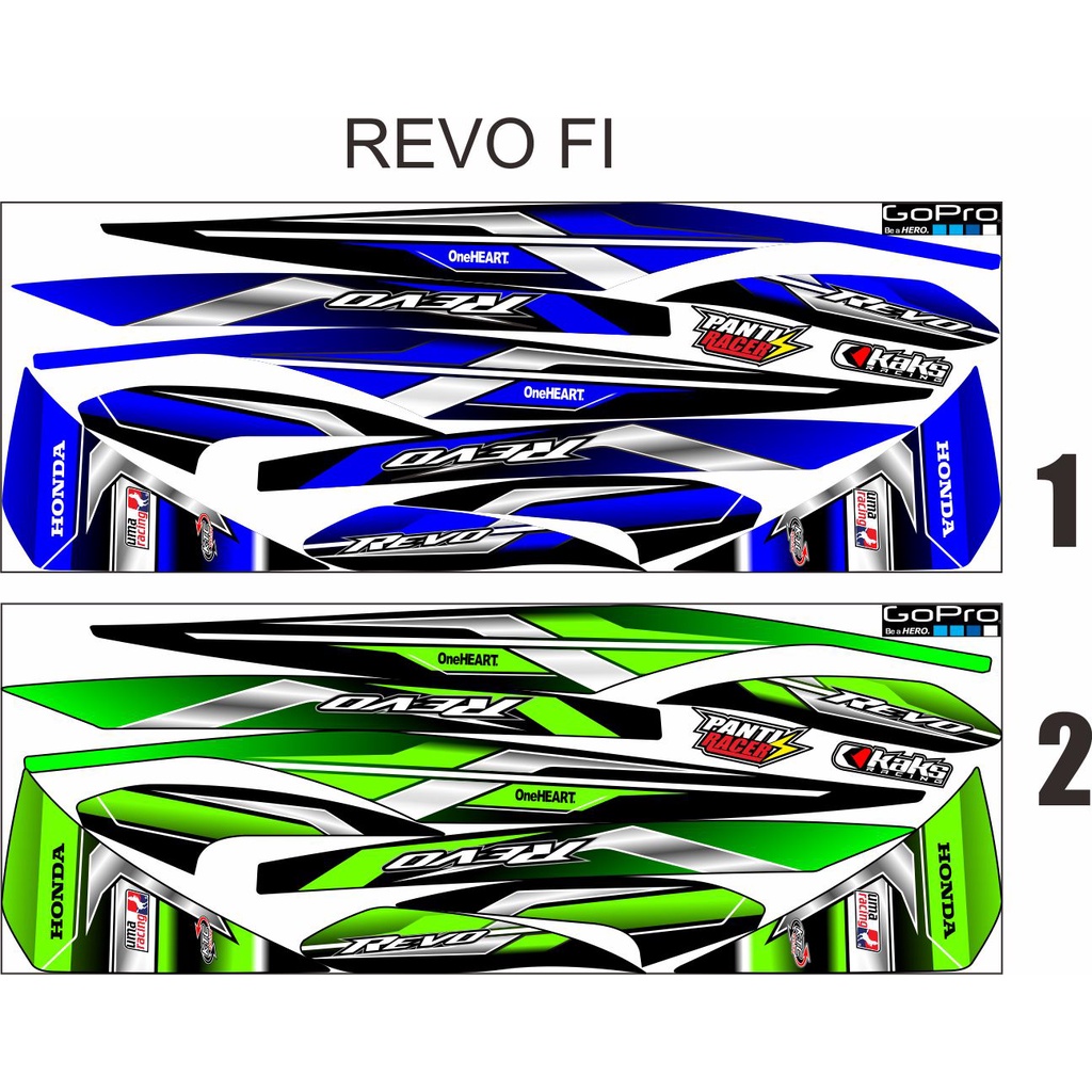 DECAL STRIPING Striping Revo Fit Fi - Stiker Sticker Striping Variasi Lis Honda Revo Fit STIKER DECA