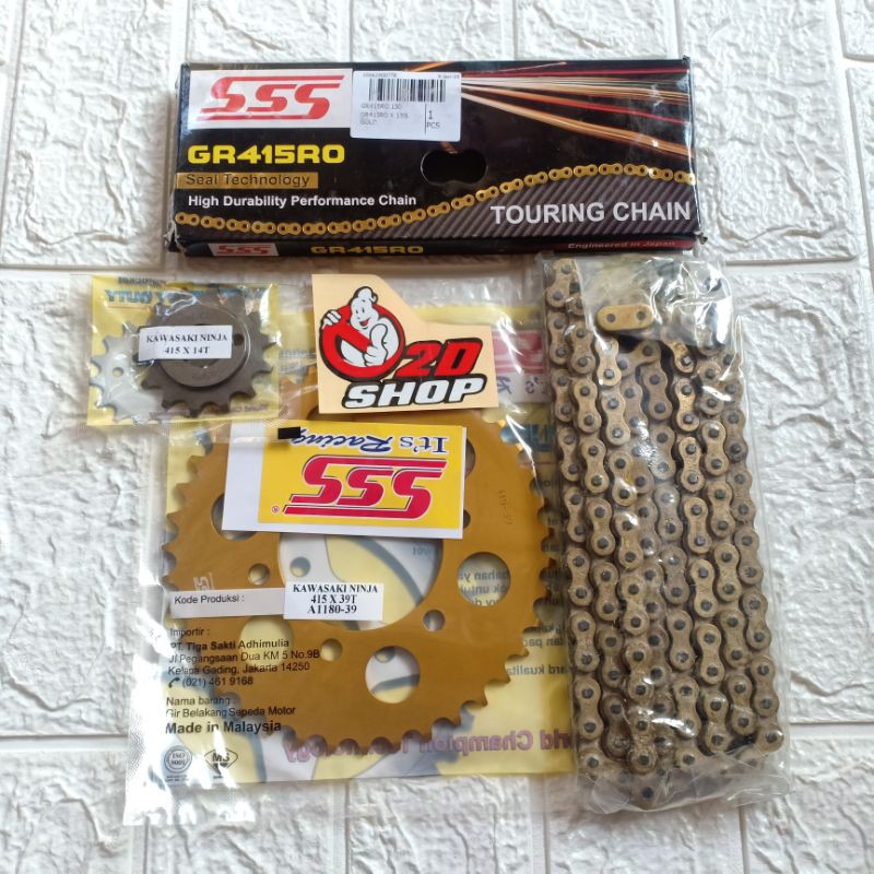 gear gir set sss 415 gir gear gold ninja r rr rantai sss ro tipe oring