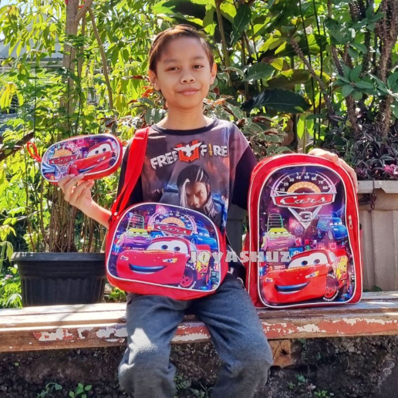 Tas Anak Ransel 3in1 - Ransel Sekolah Anak SD Gratis Tas Dan Tempat Pensil - Tas Karakter Sekolah