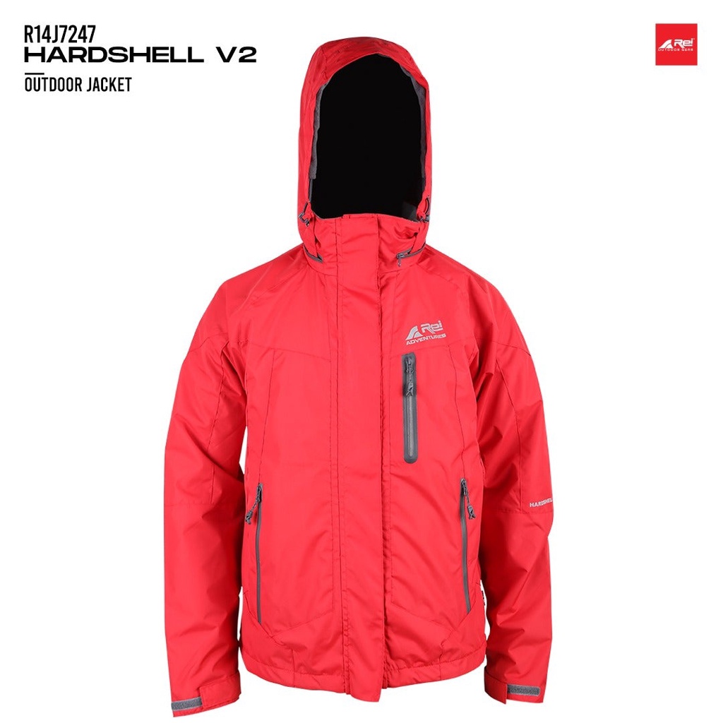 JAKET AREI REI HARDSHELL V2 POLAR FLEECE | FLECE HARDSHEEL HARDSHEL JACKET GUNUNG RIDING WATER WIND 
