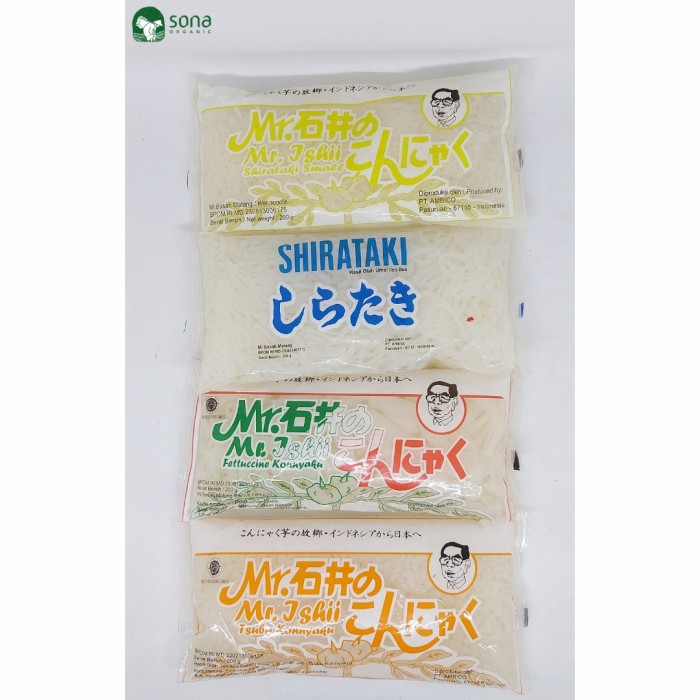 

Mie dan Tsubu Shirataki - Paket Shirataki- Wet - Bihun - Kwetiaw - Tsubu