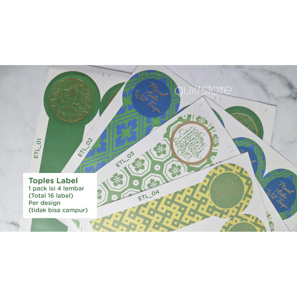 

Stiker Label Kemasan Toples Packaging Box Eid Lebaran Idul Fitri