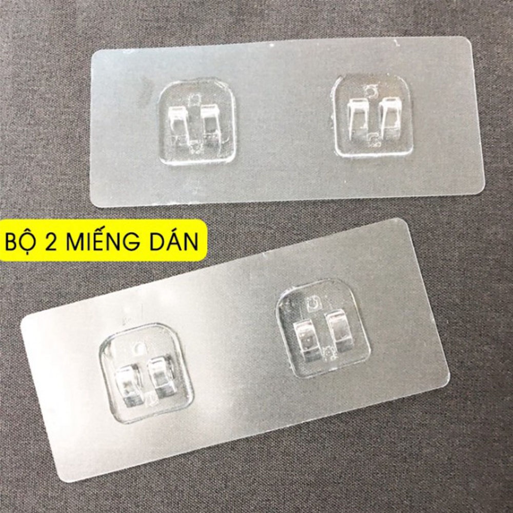 2pcs Kait Dinding Transparan Tanpa Lubang | Rak Penyimpanan Aksesoris