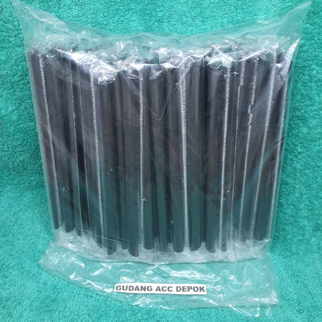 Sedotan Plastik 12MM 21CM BUBBLE BOBA COCHOC STERIL RUNCING LURUS 1221 ISI 100 pisc