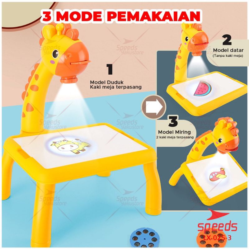 Meja Gambar Anak Proyektor Mainan Edukasi Anak meja gambar projector murah