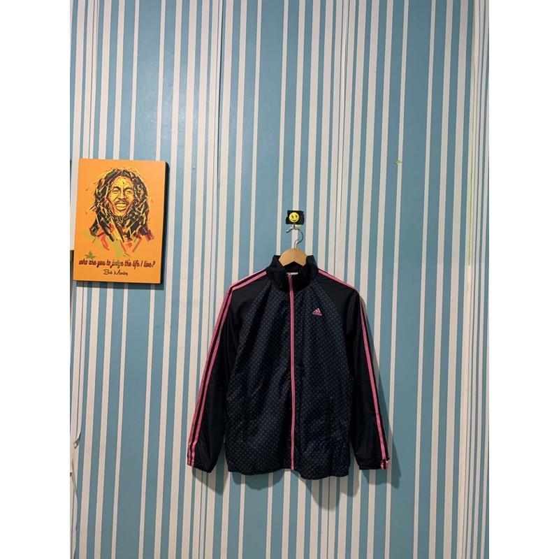Adidas Climaproof Windbreaker jaket Sepeda jaket running jaket olahraga Second Thrift Preloved Bekas