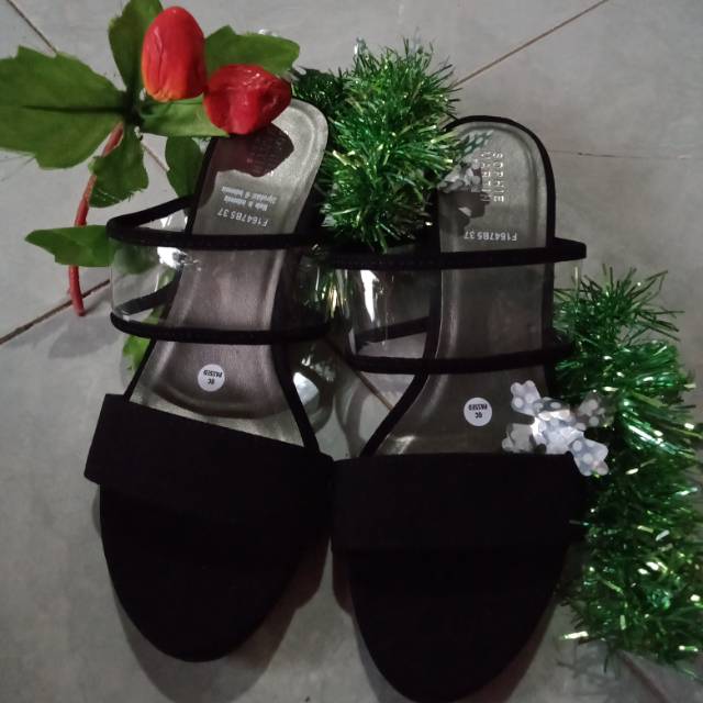 Flowy sandal black sophieparis size 37 heel 5 cm