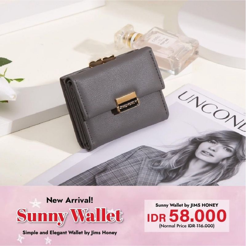 HARGA DISKON DOMPET LIPAT UNIK JIMS HONEY MURAH JH SUNNY WALLET KADO CEWEK LUCU