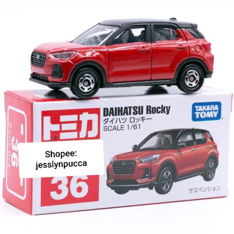 TOMICA DAIHATSU ROCKY RED MERAH #36 TAKARA TOMY DIECAST MOBIL SUV CAR CITY CARS HATCHBACK MAINAN KOL