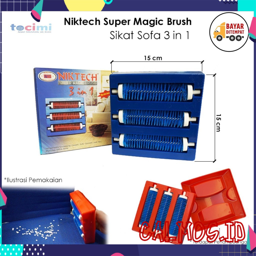 Sikat Karpet 3 Roll NIKTECH Sikat Sofa Sikat Pembersih Sikat Permadani Sikat Mobil Sikat Ajaib Sofa