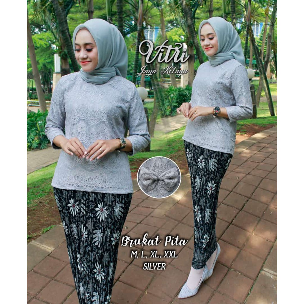 kebaya brukat pita terbaruu