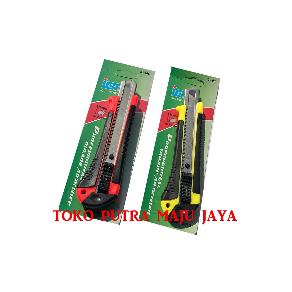 

Pisau Cutter Kater Cater Press - IGM - Besar Jumbo Tajam - Plus Karet