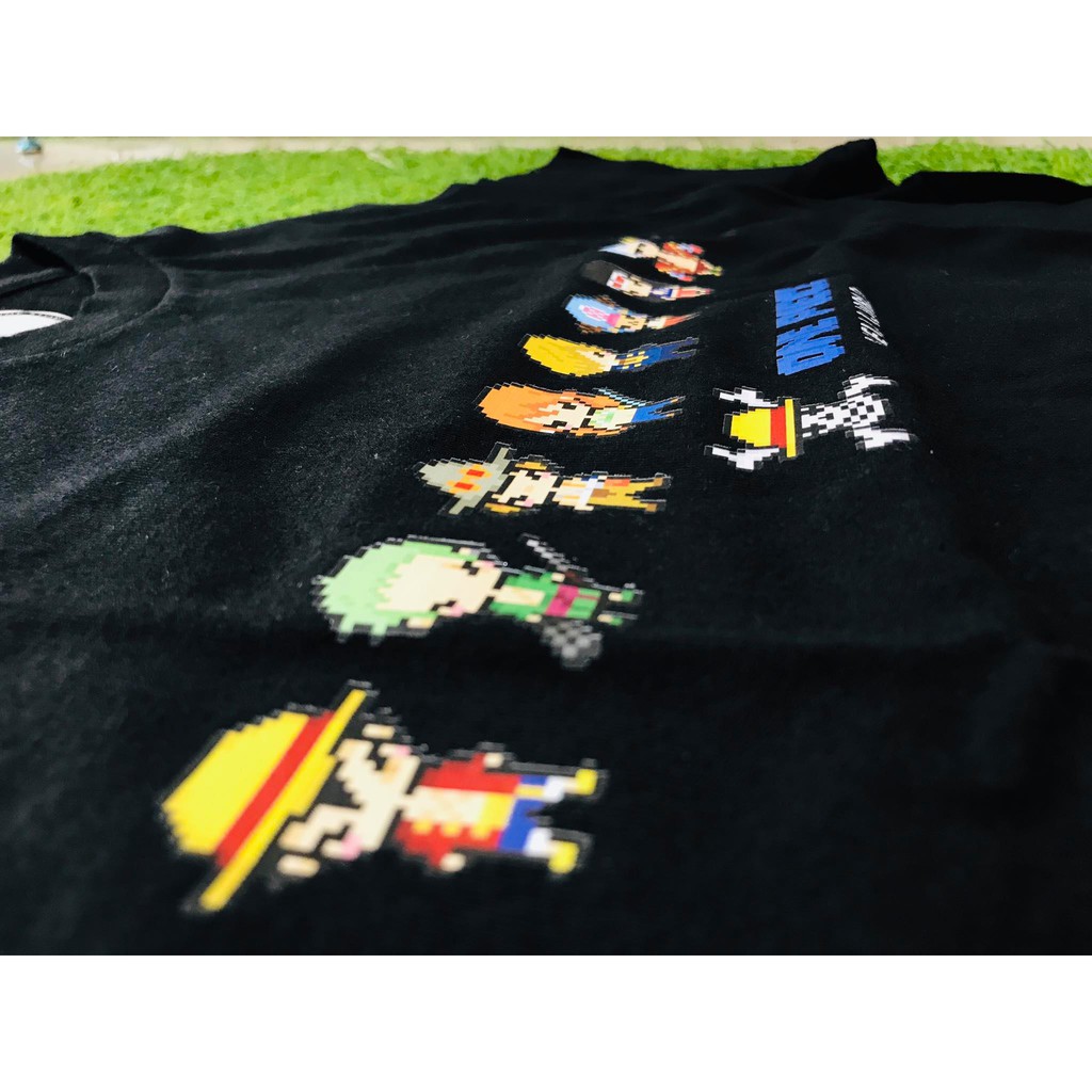 Tshirt One Piece Mugiwara Pixel art Anime Manga