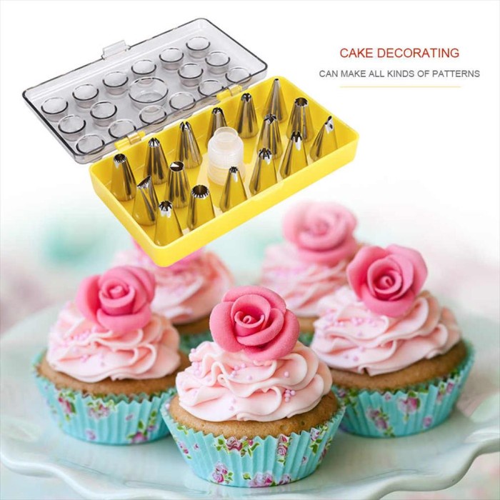

KUE-PENGHIAS-ALAT- ALAT DEKORASI CAKE 18IN1 SET SPUIT CAKE DECORATOR HIAS KUE DENGAN BOX -ALAT-