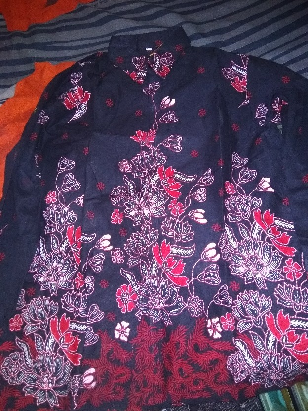 Batik Couple Keluarga Sania Ruffle Ori Ndoro Jowi Dnt Motif Sakura Merah Termurah Shopee