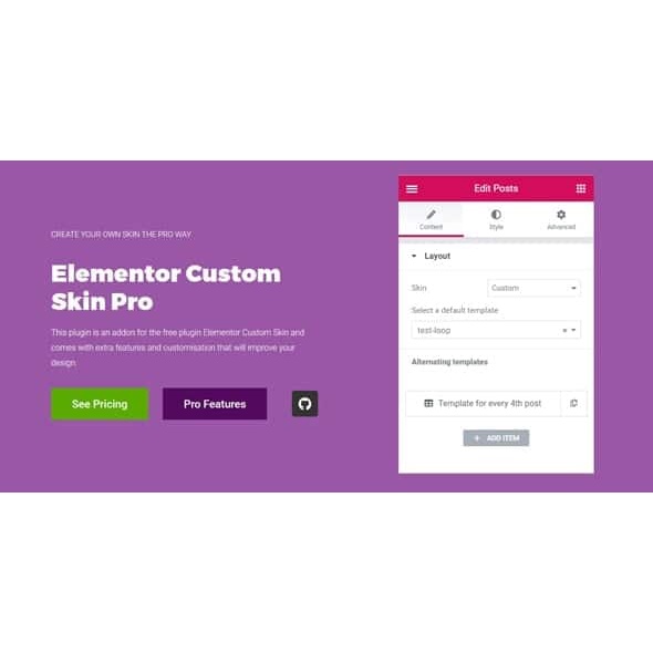 Elementor Custom Skin Pro