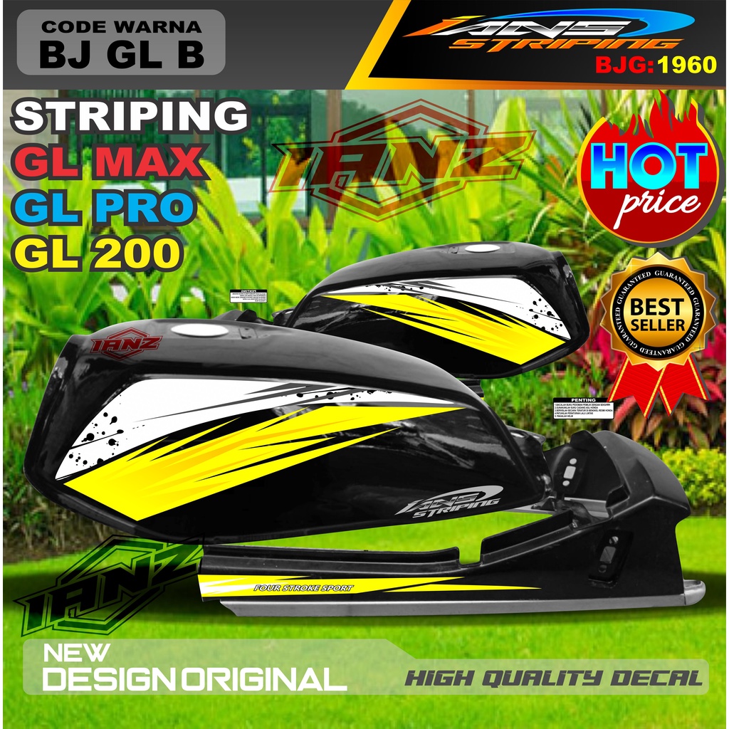 STIKER VARIASI MOTOR GL MAX GL PRO GL 100 / STRIPING MOTOR GL TERBARU / STIKER MOTOR TERMURAH / STRIPING GL MAX / STIKER GL PRO / STIKER MOTOR