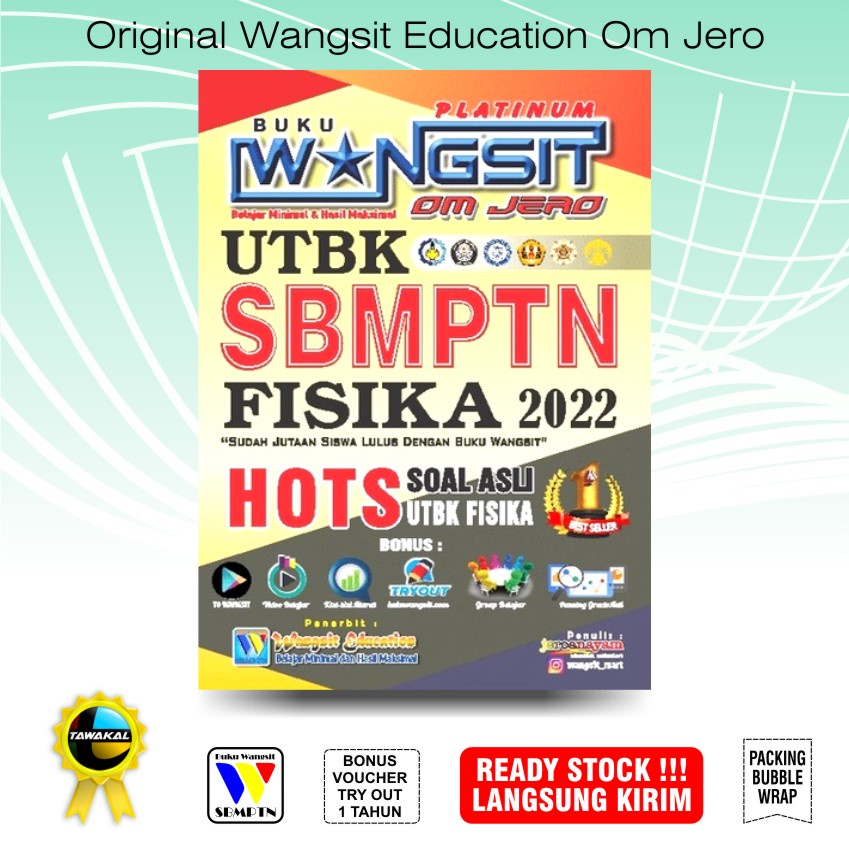 Buku Wangsit 2022 / Buku SBMPTN 2022 / Buku Fisika Platinum 2022 / Wangsit 2022 / SBMPTN 2022