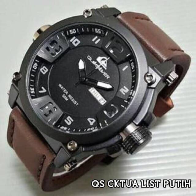 Jam tangan quick silver coklat