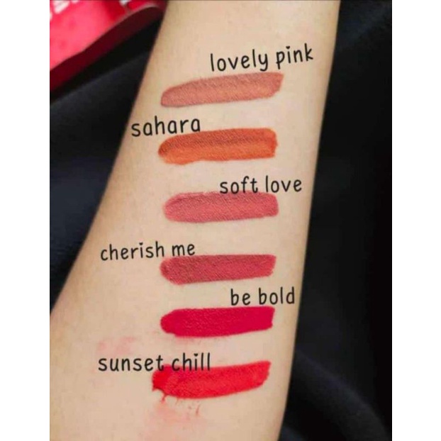 lipmatte || lipstik || lipmatte Natura 100% orii tahan 16jam Super transferproof