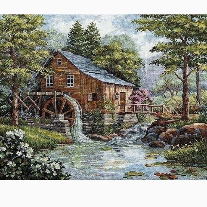 Pittura | Paket Kristik Rumah Kincir Air Dan Pepohononan Super Murah