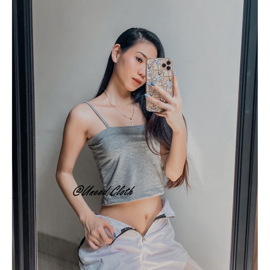 Uneed Cloth / SQUARE CAMISOLE / CROP TANKTOP / TANK TOP WANITA POLOS / TANGTOP BRA ATASAN LOLY-8