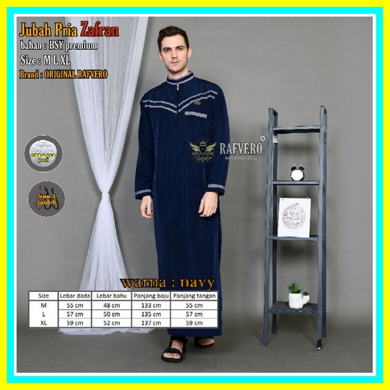 Gamis Jubah Qori Apparel Reguler Baju Koko Pria Casual Lengan Panjang Terbaru Jubah Pria Terbaru - J