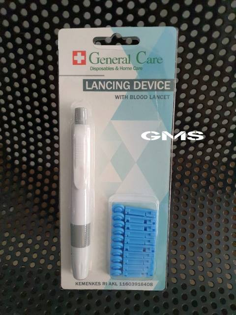 Lancing Device With Blood Lancet 10 Pcs General Care