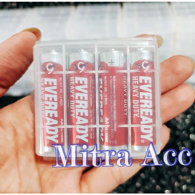 Battery Case Kotak tempat Penyimpanan Baterai AA AAA / Kotak baterai