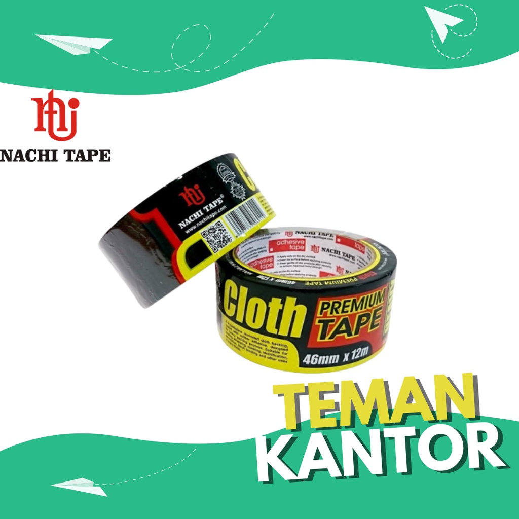 

Lakban Kain Hitam Nachi 2" x 12 Meter (46 mm x 12 Meter)