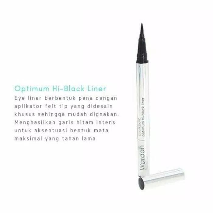 Wardah EyeXpert Optimum Hi Black Liner 1 gr / Wardah Eyexpert Optimum Hi Black Liner / Wardah EyeXpert Optimum / Eyeliner Spidol Waterproof