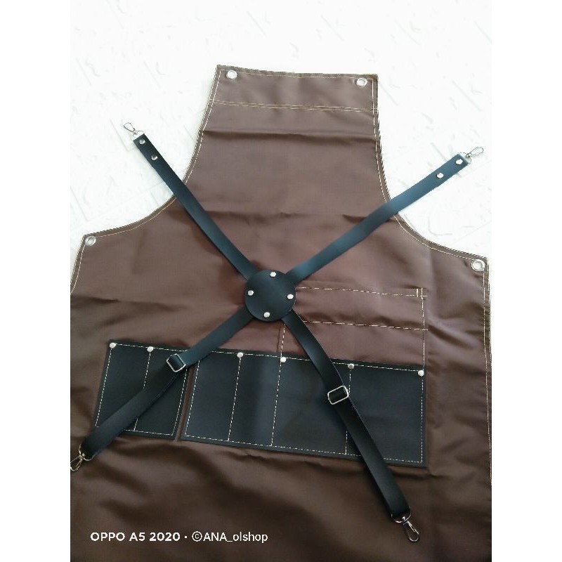 Apron waterproff apron cukur celmek barbershop apron barista apron barbershop murah apron Barber