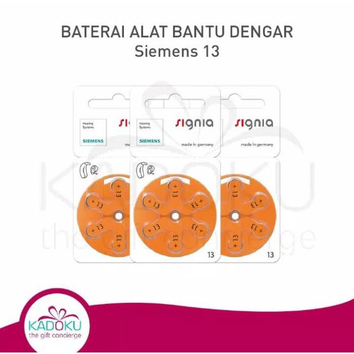 Baterai Alat Bantu Dengar Siemens Signia 13